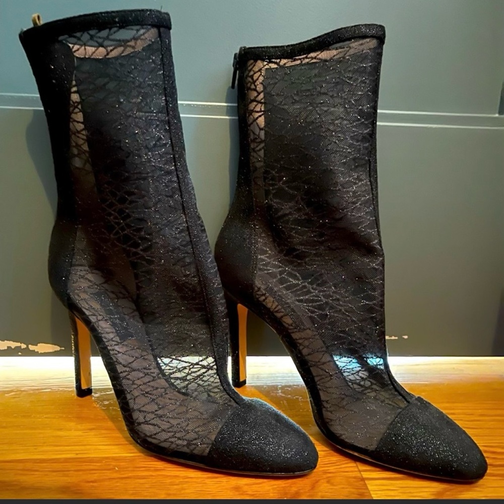 SJP Collection Mesh Bootie